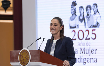 Conferencia de prensa de la presidenta Claudia Sheinbaum Pardo del 14 de julio de 2025.