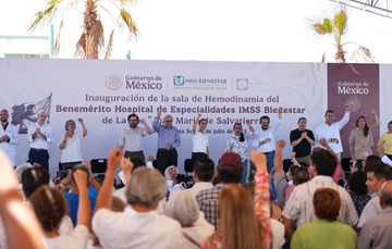 Inauguración de sala de hemodinamia, Hospital General IMSS-Bienestar. La Paz, Baja California Sur.