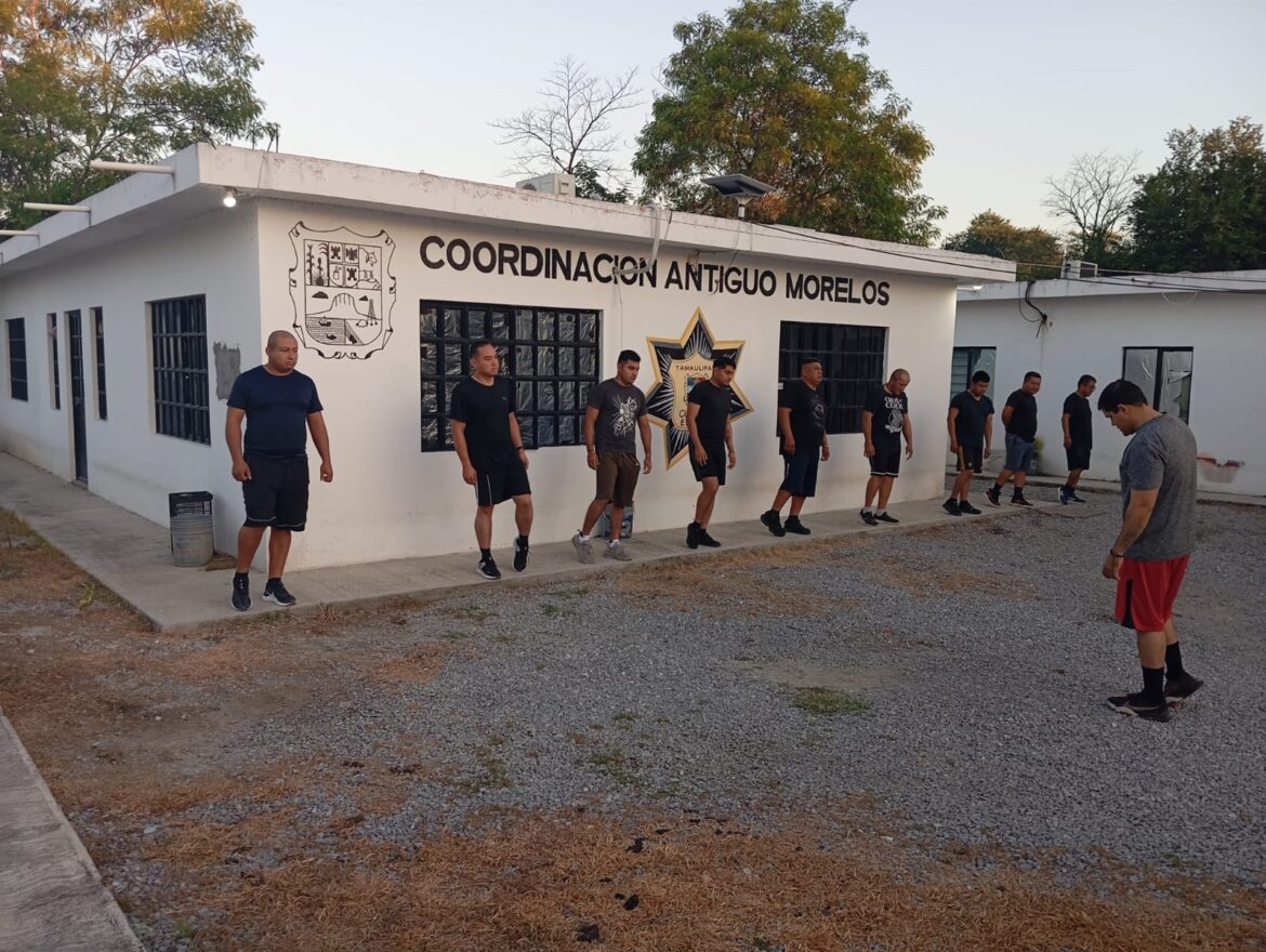 Guardia Estatal fortalece su preparación física en Antiguo Morelos