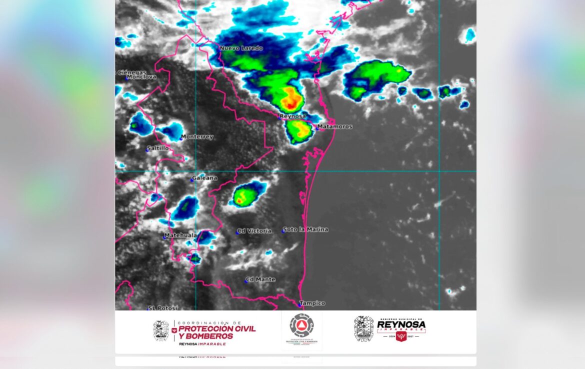 Aviso de probabilidad de lluvias para Reynosa