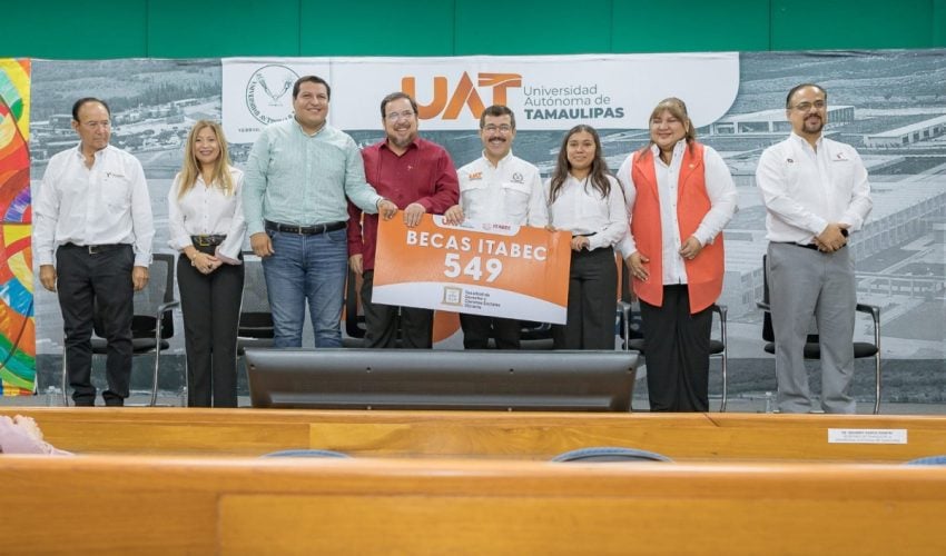 ENTREGA ITABEC BECAS “FUTURO TAMAULIPAS JÓVENES DE NIVEL SUPERIOR”.