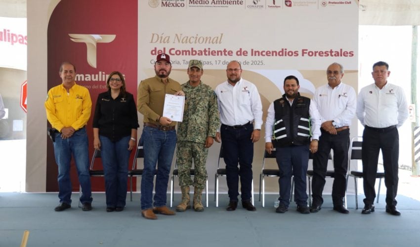 RECONOCE GOBIERNO DE TAMAULIPAS LABOR DE BRIGADISTAS FORESTALES EN EL DÍA NACIONAL DEL COMBATE DE INCENDIOS FORESTALES.
