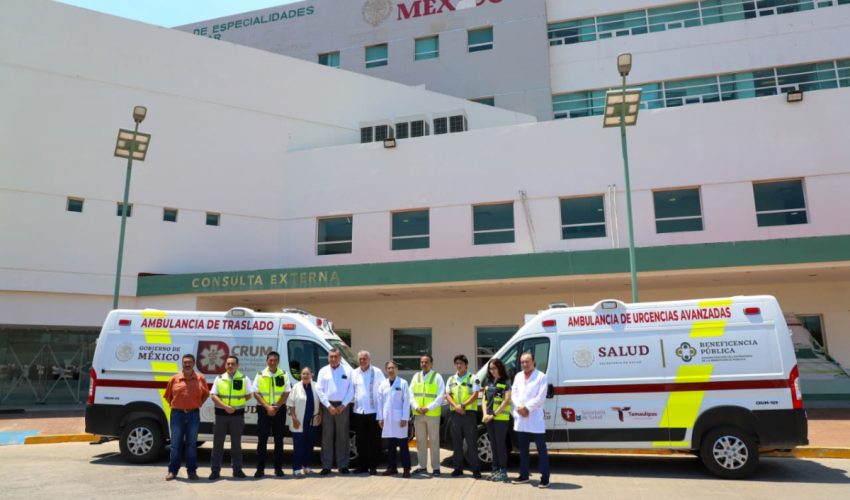ENTREGA SST AMBULANCIA AL CRUM DE LA ZONA SUR DE TAMAULIPAS.
