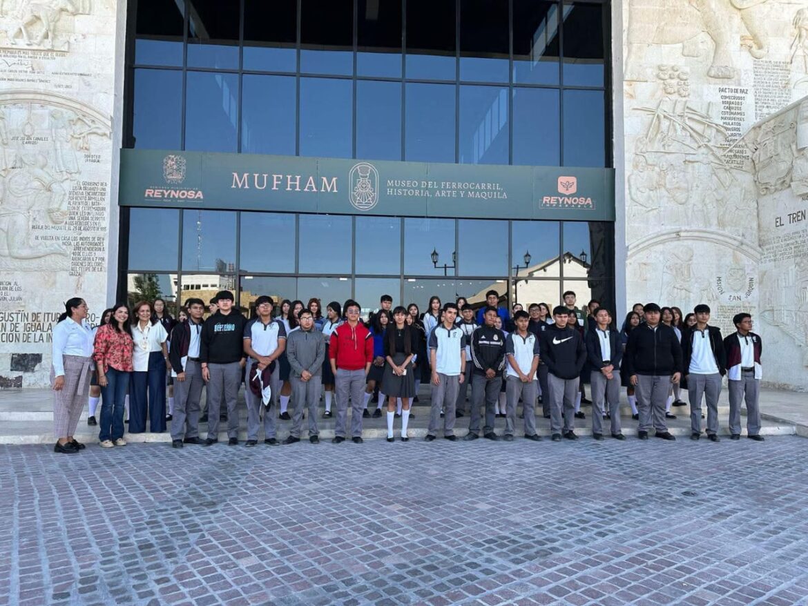 Visitan más familias y estudiantes el Museo del Ferrocarril, de Reynosa.