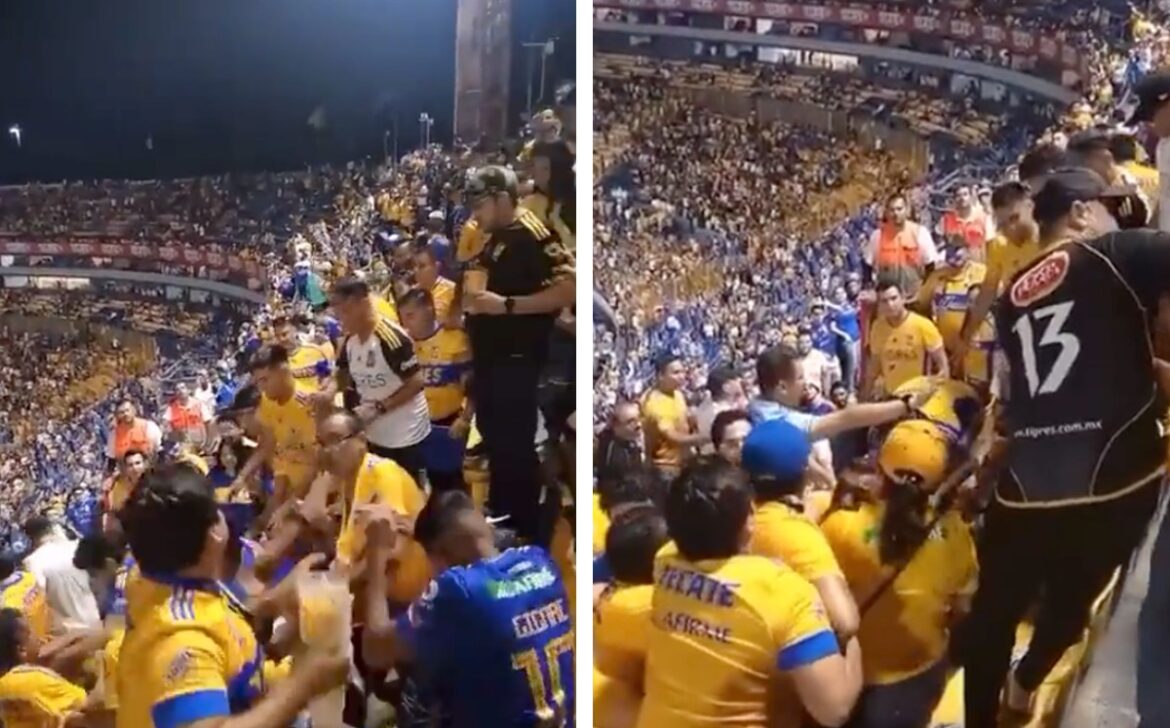 Tigres veta a aficionados involucrados en pelea tras partido ante América.