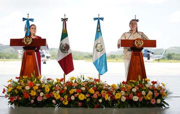 Encuentro bilateral México-Guatemala, mensaje a medios de comunicación. Petén, Guatemala.