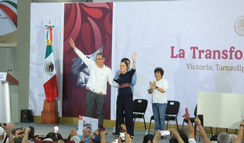 REITERA PRESIDENTA TODO SU APOYO PARA CONSOLIDAR LA TRANSFORMACIÓN EN TAMAULIPAS.