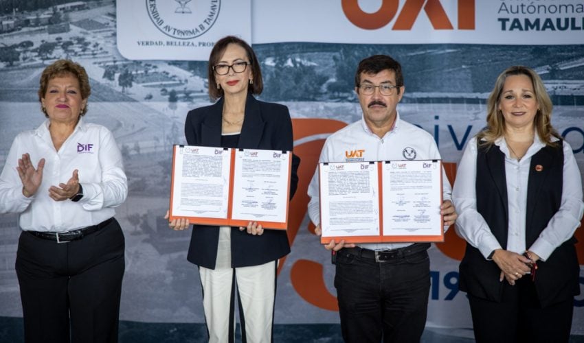 FIRMAN DIF TAMAULIPAS Y UAT CONVENIO PARA FORTALECER EL PROYECTO DE ESTUFAS ECOLÓGICAS EN COMUNIDADES RURALES.