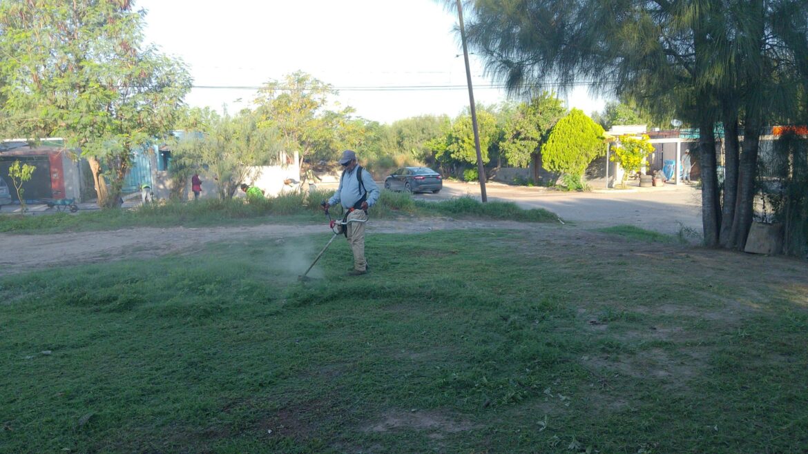 Mejora Municipio de Reynosa la plaza pública de la colonia San Pedro