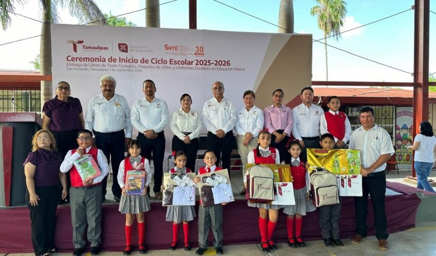SECRETARIO DE DESARROLLO RURAL PONE EN MARCHA CICLO ESCOLAR 2025-2026 EN SAN FERNANDO.