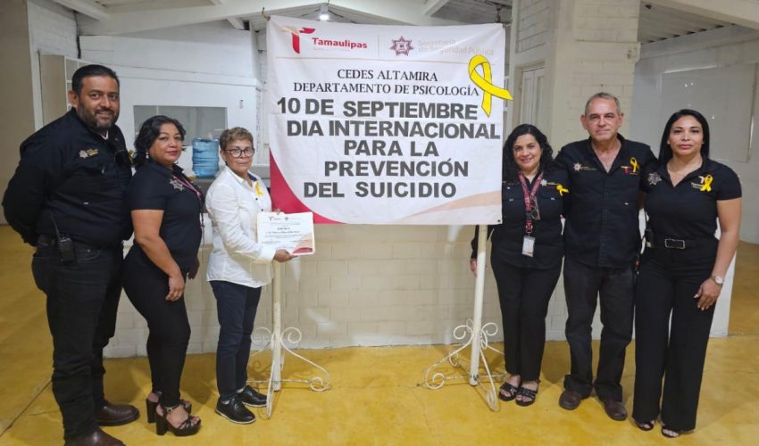 PRESENTAN EN CEDES ALTAMIRA PLÁTICA “SUICIDIO: LA PREVENCIÓN ERES TÚ”
