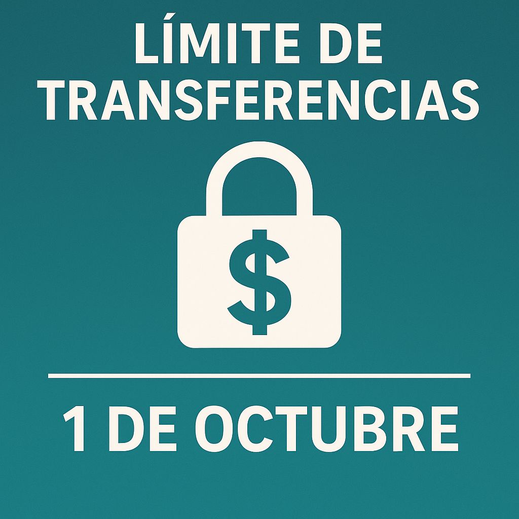 Usuarios de la banca deberán fijar su límite de transferencias antes del 30 de septiembre: entra en vigor el MTU.