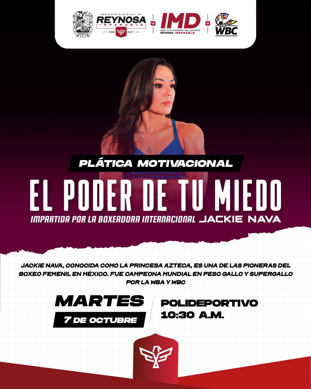 “El Poder de Tu Miedo”, conferencia de ‘La Princesa Azteca’ en Reynosa.