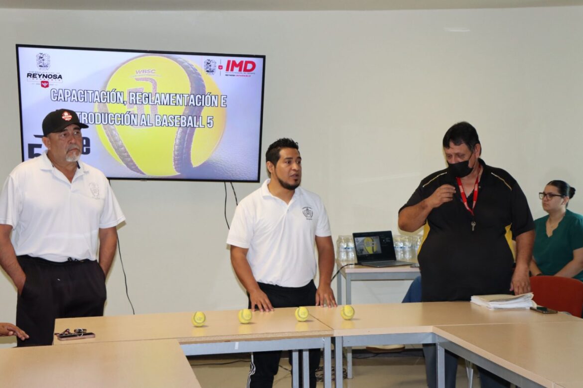 Con el apoyo del Gobierno de Reynosa se realizó el curso de capacitación de Béisbol 5.