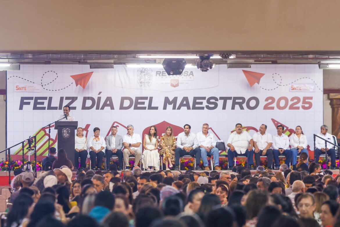 Festejaron Maestros de Reynosa su día con el Alcalde Carlos Peña Ortiz y la Senadora Maki Esther Ortiz Domínguez