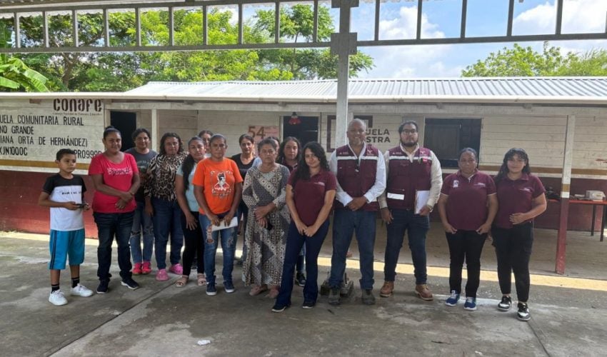Colabora ITIFE en escuela rural de Altamira beneficiada con el programa “La Escuela es Nuestra”.