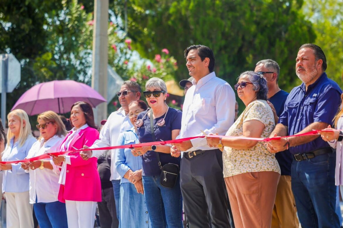 Inauguraron vecinos y Alcalde calle Agapito Cepeda en la colonia Del Maestro.