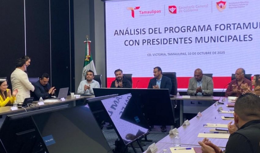 AVANZA TAMAULIPAS EN LA COORDINACIÓN REGIONAL PARA FORTALECER SEGURIDAD PÚBLICA CON RECURSOS DEL FORTAMUN EN LA ZONA CENTRO Y NORTE