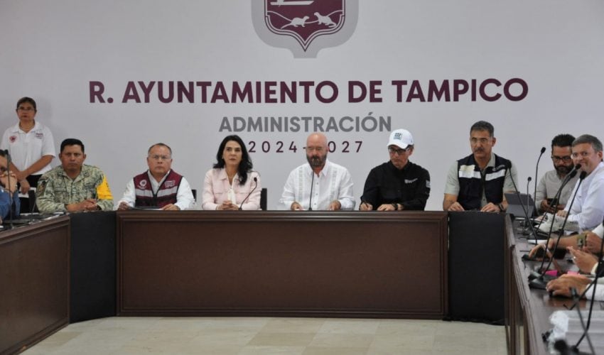 Levantan alerta máxima en el sur de Tamaulipas por avenida del río Pánuco.