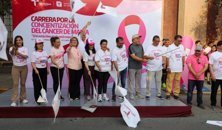 GUARDIA ESTATAL DE GÉNERO SE SUMA AL “MES ROSA” EN DIFERENTES MUNICIPIOS