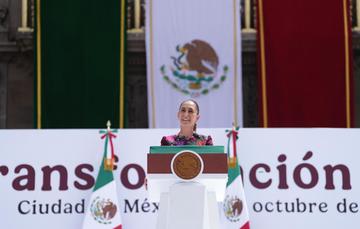La transformación avanza. Zócalo de la Ciudad de México.