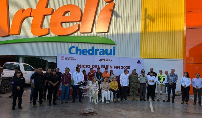 Presente Guardia Estatal en arranque de El Buen Fin 2025 en la zona sur.