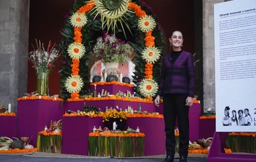 Mensaje de la Presidenta de México, Claudia Sheinbaum Pardo. Día de Muertos, dedicado a las ancestras de México.