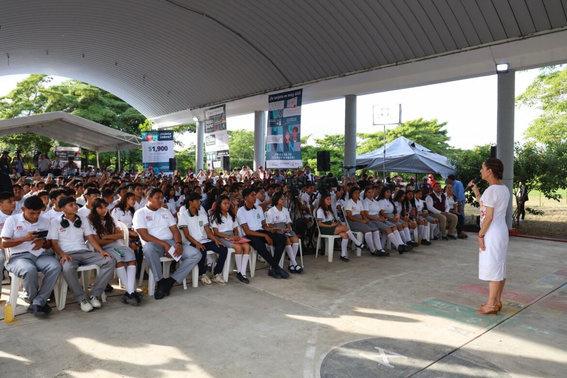 Versión estenográfica. Becas Benito Juárez. Jonuta, Tabasco