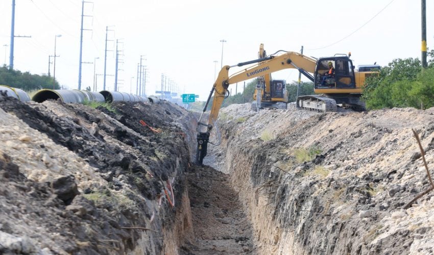 Avanza segunda línea del Acueducto “Guadalupe Victoria” en la capital de Tamaulipas.