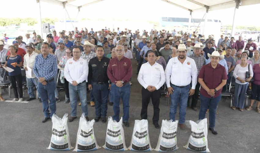 Alcanza Tamaulipas cifras históricas de apoyo al campo con inversión federal y estatal.