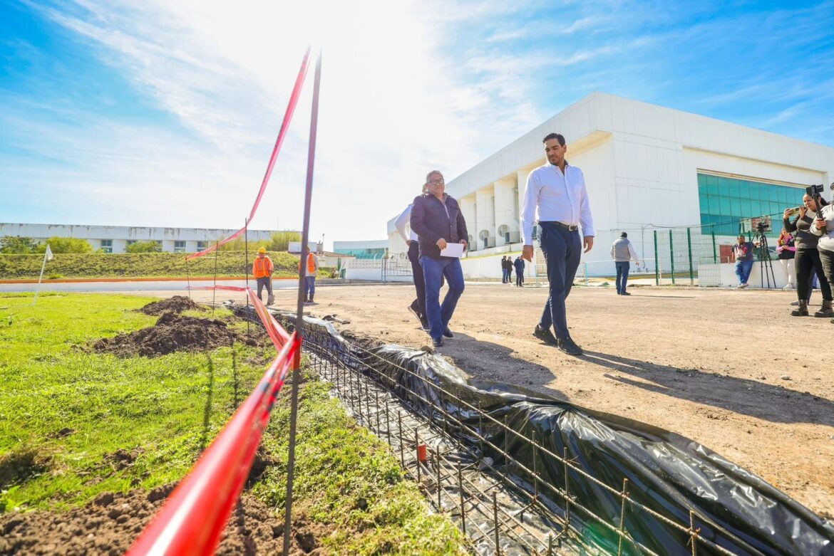 Supervisó Carlos Peña Ortiz rehabilitación de Pista del Polideportivo Reynosa
