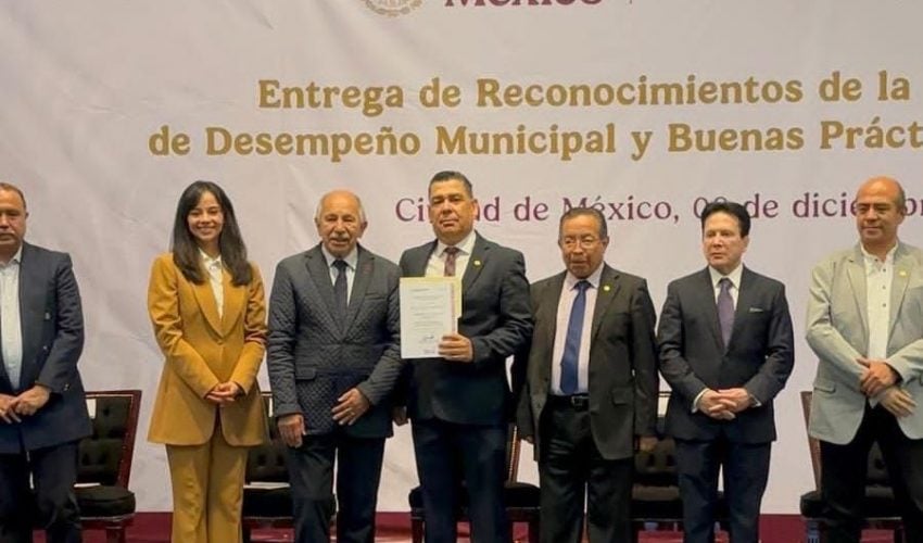 Recibe Tamaulipas reconocimiento del INAFED por implementación de la guía consultiva de desempeño municipal 2025.