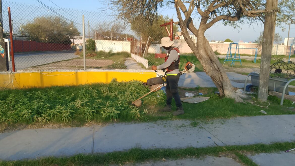 Continúa sin interrupción limpieza y mantenimiento en Reynosa